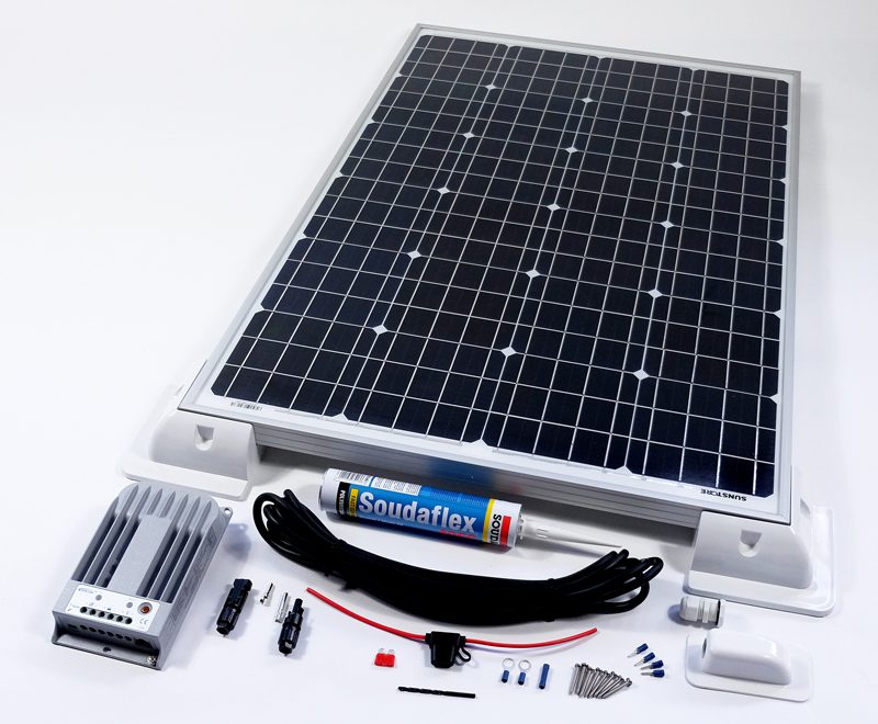 100w 12v MPPT Duo/Dual Battery Solar Charger Vehicle Kit