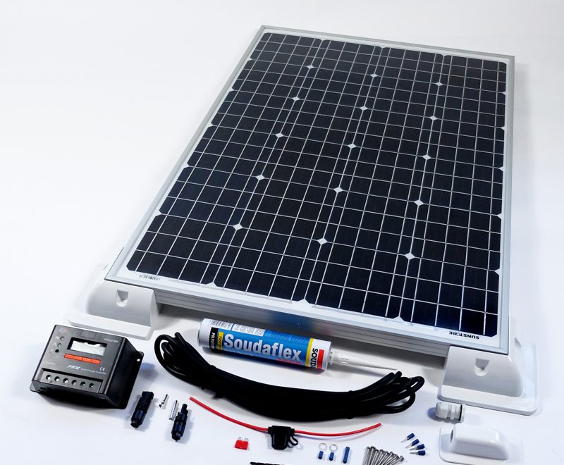 240w 24v Solar Panel Vehicle Kit Deluxe