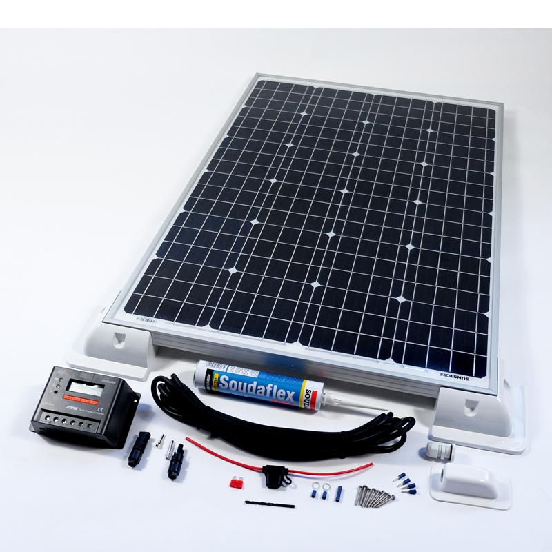 160w 24v Solar Panel Vehicle Kit Deluxe