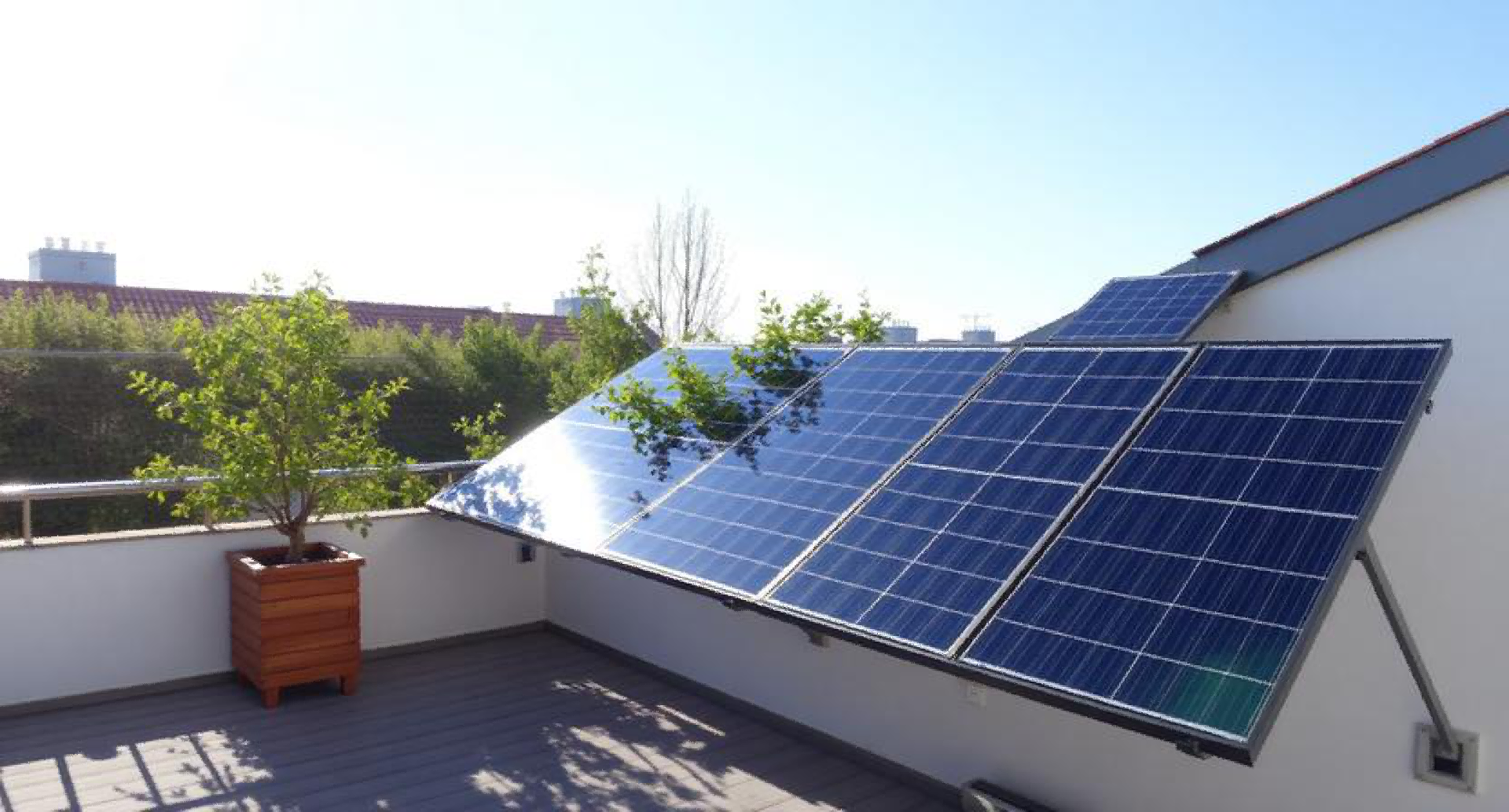 Balcony solar representation